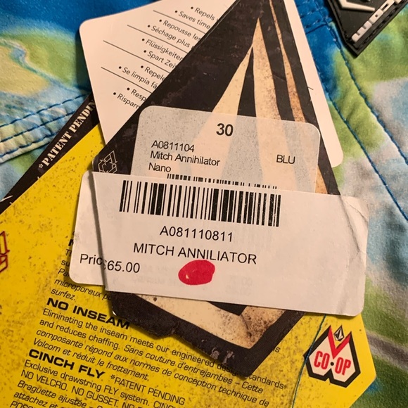 NWT Volcom Surf Swim Trunks Board Shorts Sz 30 - Picture 5 of 9